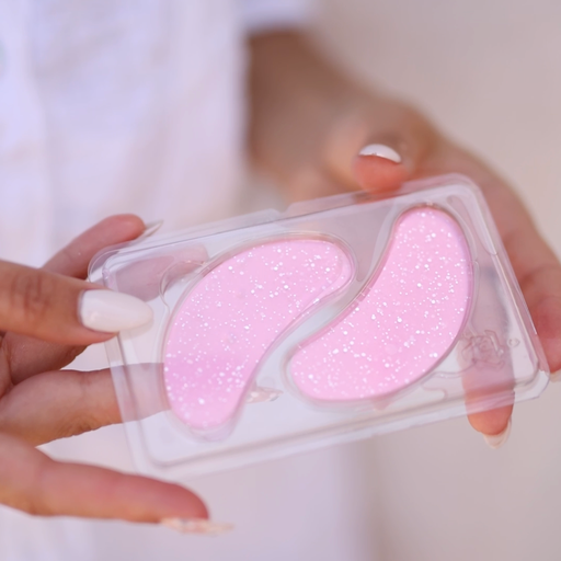 Parches de ojos Pink Glow con Péptidos