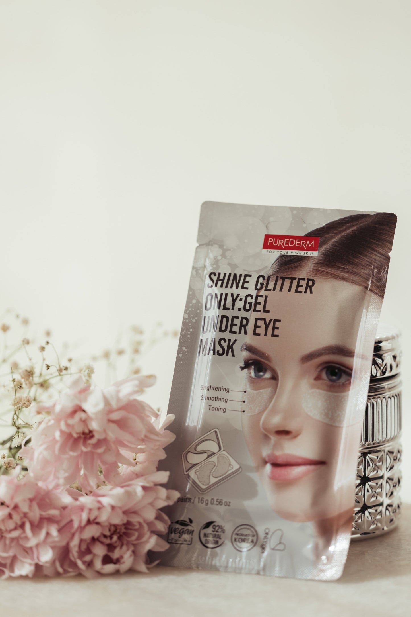 Parches de Ojos Glitter con Vitamina C y Ácido hialurónico